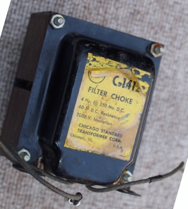 ■チョーク・コイル！ CHICAGO STANDARD TRANSFORMER♪C-1412 FILTER CHOKE 4 Hy. 250 Ma　１個 トランス☆