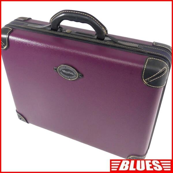 即決★MARUEM★トランク マルエム メンズ レディース 紫 本革 トラベルバッグ スーツケース 旅行 出張 鞄