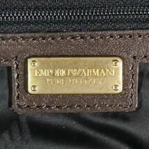 即決★イタリア製 EMPORIO ARMANI★オールレザーボストンバッグ アルマーニ 茶 本革 トラベルバッグ 本皮 ゴルフ ゴルフバッグ 旅行 出張_画像10