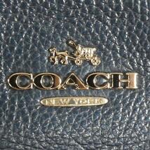 即決★COACH★オールレザーハンドバッグ コーチ 青 メタリックブルー 本革 手提げバッグ 本皮 ショルダーバッグ 旅行 カバン 出張 鞄_画像10