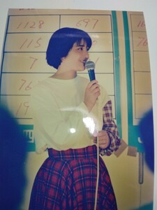 生写真　富田靖子どっきん四国室内イベント2Lサイズ写真1988.5