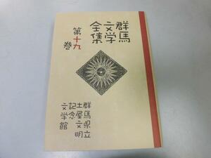 ●P314●萩原葉子金鶴泳金井美恵子南木佳士豊田有恒木内宏●群馬文学全集●19●群馬県立土屋文明記念文学館●即決