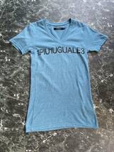 1PIU1UGUALE3 VネックTシャツ　ウノピュウ　サイズ1 ロゴ_画像2