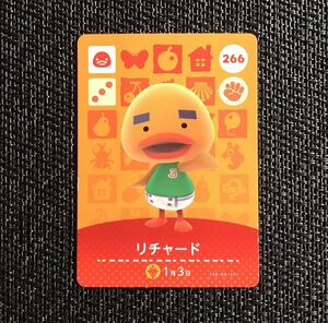 どうぶつの森 amiibo カード 第3弾 266 リチャード アミーボ a032 Nintendo Switch アヒル