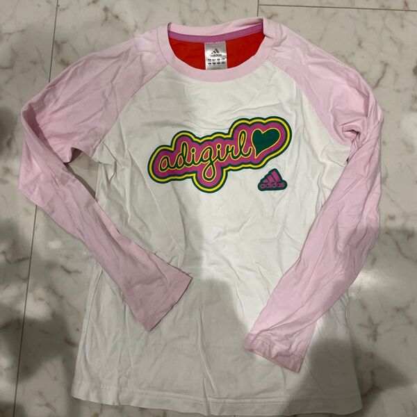 ロンT adidas アディダス 長袖Tシャツ 女の子