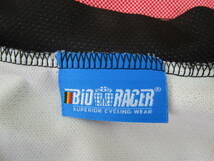 W.23J11　CIJ　★送料230円定額☆　サイクリングジャージ　長袖　BiORACER　サイズ2　ピンク×ブラック系カラー　USED　☆_画像4