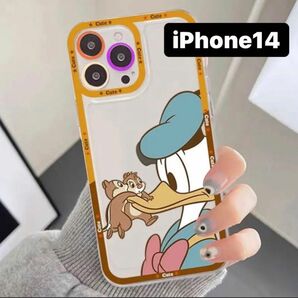 iPhone14 チップ＆デールとドナルドダック ケース カバー　ディズニー　Disney シーランド　リス　TPU 動物　スマホ