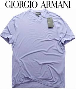 通年物63,000円新品GIORGIO ARMANIアルマーニ★色馴染みの良いペールカラーのジョルジオ定番ビスコースTシャツ【58＝日本3XL～4XL】