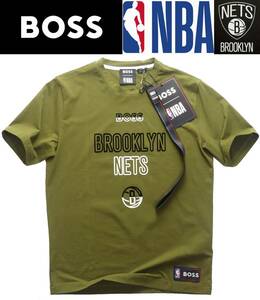 通年物20,600円新品HUGO BOSSボス★ネックストラップ付属NBA公式ブルックリン・ネッツTシャツJAY－Z【欧米M＝日本L】