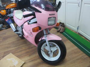  Suzuki GAG 50cc pink color kilo number 12km almost runs not. one owner light maintenance delivery repeated paint equipped 