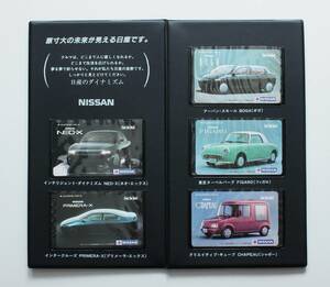 日産　テレホンカード　第28回東京モーターショー　 5枚組セット　ケース入り