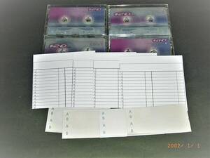 録音カセットテープ　C-120　TYPE 2　SONY　５個　