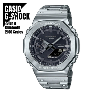 国内正規品 CASIO カシオ G-SHOCK Gショック タフソーラー モバイルリンク フルメタル シルバー GM-B2100D-1AJF 腕時計 メンズ ★新品