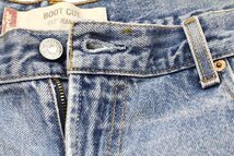 ★00s メキシコ製 Levi'sリーバイス 517 デニムパンツ w34 L32★SDP2168 ブーツカット フレア オールド ジーンズ ストーンウォッシュ ヒゲ_画像7