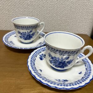 ノリタケコレクション　カップ&ソーサー　レトロ　ヴィンテージ　ペア　