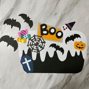 壁面飾り ハロウィンケーキ Boo!!