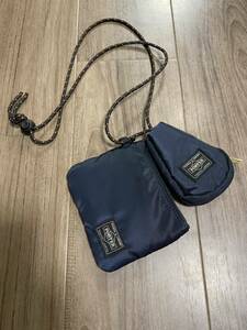 ポーター アイアンブルー ポーチ ショルダーバッグ オフィサーキット PORTER IRON BLUE