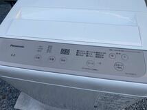 福岡　美品　製造年2021年　全自動洗濯機 Panasonic NA-F60B15 6.0 水道ホース延長　排水ホース　ホワイト　　　糸くずフィルター新品　_画像2