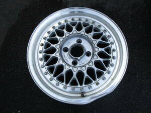 【2284】深リム BBS RS 15インチ 6J +38 PCD100 1本 RS189