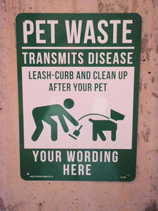 新品・【ペットの排泄物を片づけてください】犬の排泄物は病気を伝染させます/所さんの世田谷ベース風ガレージ小物/DAYTONAデイトナ