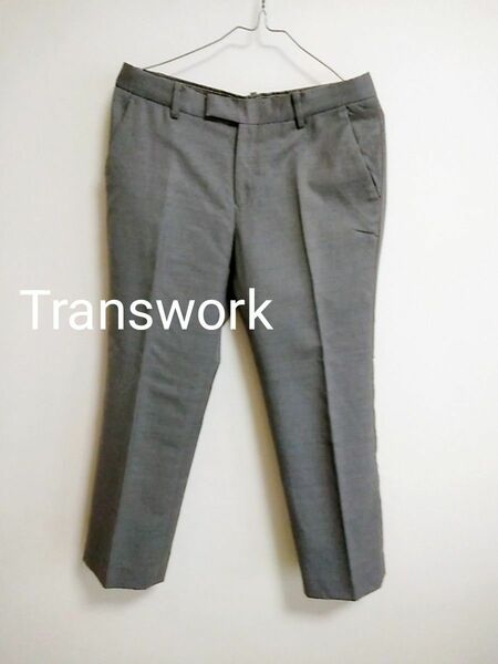 ★限定セール★ Transwork ベイクルーズ ウールカシミア テーパードパンツ グレー 38（M）