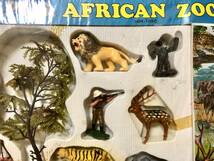 希少 古い ブルーボックス(BLUE BOX TOYS) African zoo 動物フィギュア /britains/香港製_画像4