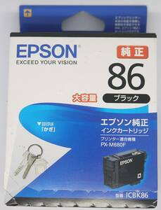 【送料140円/期限10月/純正品/未開封】IC4CL86（かぎ）の1色 ICBK86 ブラック 大容量 適合機種:PX-M680F EPSON エプソン