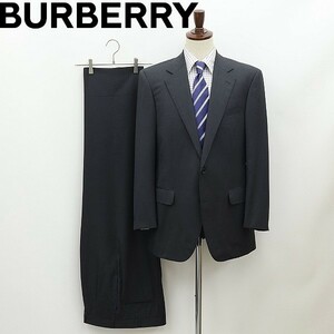  beautiful goods domestic regular goods *BURBERRY LONDON Burberry London stripe pattern 2 button suit setup charcoal gray AB6