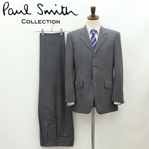 *Paul Smith COLLECTION Paul Smith коллекция полоса рисунок 3 костюм на пуговицах выставить серый 