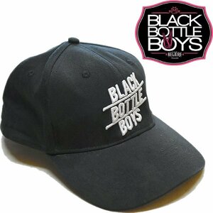 1点物◆BBBブラックボトルボーイズ黒スナップバックキャップ帽子/古着メンズレディースOKアメカジブランド90sストリート/スポーツ370438