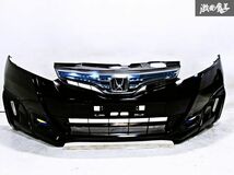 フォグ LEDディライト付き＊ホンダ 純正 GE6 GE7 GE系 FIT フィット 後期 フロント バンパー グリル付 ブラック 71101-TF0X-ZX00 GP1 棚2B1_画像1