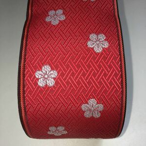 赤花桜 入学式卒業式風畳縁 1m220円送料185円 約18mまで同封可 畳縁畳へり畳ヘリ 手作り手工芸 ハンドメイド リメイク