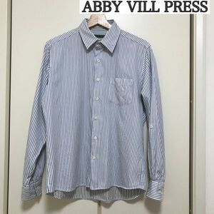 アビービルプレス Mサイズ 長袖 シャツ ストライプ ABBY VILL PRESS