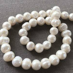 dg443/SALE! fresh water pearl * glossy potato shape 1 ream 