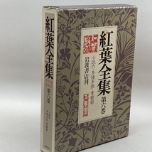 紅葉全集〈第6巻〉小説 6 (多情多恨 青葡萄) 岩波書店 尾崎 紅葉_画像1