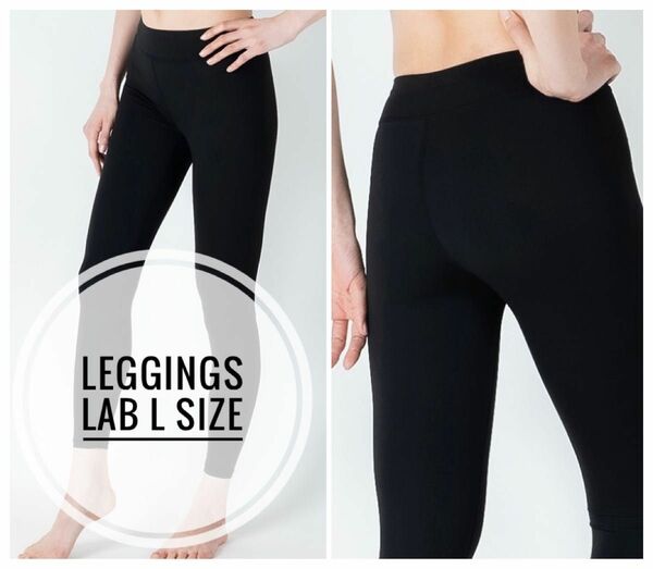 [新品] LEGGINGS LAB ヨガ　パンツ　Lサイズ　ブラック