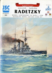 SALE!JSC　1:250　オーストリア海軍戦艦　RADETZKY(Card Model)