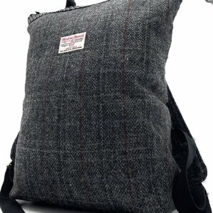 ■激レア美品■HARRIS TWEED ハリスツイード リュックサック バックパック メンズ レディース ツイード 通勤 通学 ビジネス■10-546■1円