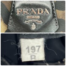 美品 PRADA プラダ リバーシブル 2WAY ショルダーバッグ トート テスートナイロン レオパード柄 クロスボディ 斜め掛け レディース 1円 20_画像10