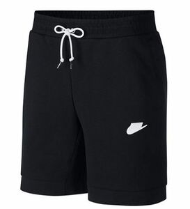 【KCM】Z-nike-1421-M★展示品★【NIKE/ナイキ】メンズ　スポーツ　トレーニング　フリース　ハーフパンツ　CU4468-010　ブラック　サイズM