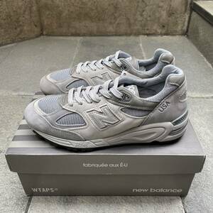 未使用 25.5センチ Wtaps × New Balance 990V2 M990WT2 ニューバランス ダブルタップス スニーカー アメリカ製