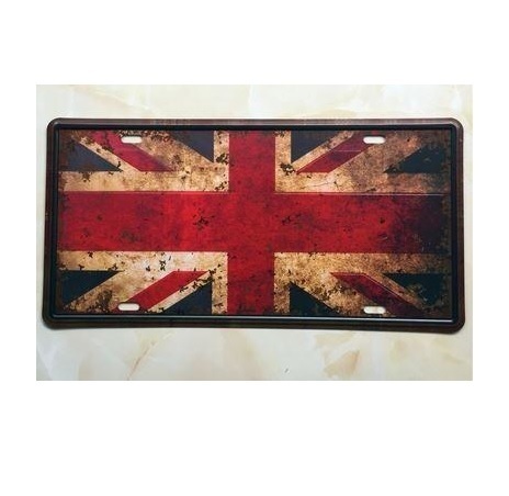 K122 新品●ビンテージ風 イギリス国旗 ブリキ看板 モチーフ ユニオンジャック おしゃれ かっこいい インテリアに アンティーク レトロ