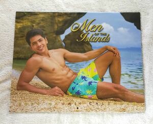 ◆ハワイ◆壁掛カレンダー　2024年版　ABCストア限定「MEN OF HAWAII(ハワイイケメン)」