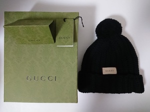 GUCCI Gucci knitted hat black size M