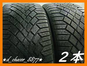 ◆Continental Viking Contact 7◆8分山 スタッドレス 225/45R18【2本set】バリ溝★ゴムok★高級★冬用タイヤ★225-45-18 95T XL★画像多数