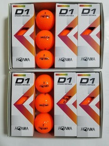 【2022年モデル】２ダース（24個）本間 New D1『オレンジ』☆★即決★☆ ホンマ HONMA ゴルフ（宅急便にて発送）