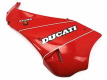 180【評価A】 DUCATI ドゥカティ 400SS 実動 純正 アンダー サイド カバー カウル 左 フロント ウインカー 点灯OK 48030031A 赤 白 カラー_画像1