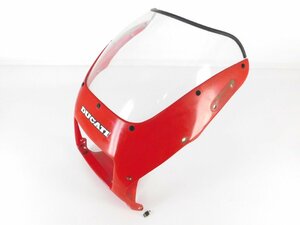 140[ appraisal A] DUCATI Ducati 400SS Junior real movement original upper cowl window screen shield attaching red red 