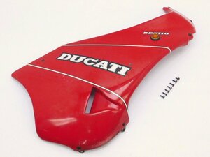 180【評価A】 DUCATI ドゥカティ 400SS 実動 純正 アンダー サイド カバー カウル 右 フロント ウインカー 点灯OK 48030041A 赤 白 カラー