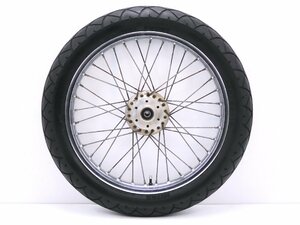 160【評価S】 GS550 GS550D 当時物 純正 スポーク フロント ホイール TAKASAGO タカサゴ MT1.85×19 タイヤ 山3分 100/90-19 GS550E GS750E